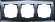 Рамка стеклянная 3 поста WERKEL Diamant WL08-Frame-03 / W0031208 черный