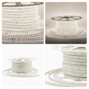 Светодиодная лента Белый дневной 2835 220V  8W/m  120Led/м герм 17-40 Стандарт IP65 50М