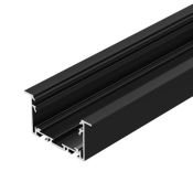 алюминиевый профиль S2-LUX S2-LINIA69-F-2500 SEAMLESS BLACK 033534