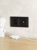Рамка пластик 2 поста IEK BRITE BR-M22-44-K02 РУ-2-БрЧ-44 черный IP44