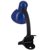 светильник настольный без лампы TLI-202  E27 00755 на прищепке синий