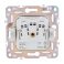 Штепсельная розетка встраиваемая IEK SKANDY 16А SK-R16-16-44-K01 SK-R11W с з/к без з/ш и крышкой арктический белый IP44