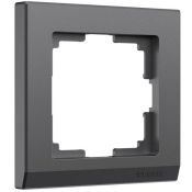 Рамка пластик Рамка пластик 1 пост WERKEL Stark WL04-Frame-01 / W0011864 графит матовый