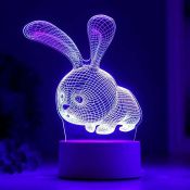 светильник-ночник RGB &quot;Кролик&quot; LED от сети
