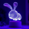 светильник-ночник RGB "Кролик" LED от сети