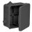 Коробка распаячная КМ41256 для открытой проводки с откидной крышкой 100х100х50мм IP54 8 гермовводов черная (RAL 9005) UKO31-100-100-050-K02-54 IEK