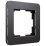 Рамка металлическая 1 пост WERKEL Platinum W0012608 черный алюминий