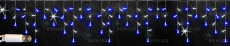 гирлянда БАХРОМА   8W Бело-синий, Rich LED RL-i3*0.5F-CW/BW,  белый провод 3x0.5 м., соединяемая, 220V, 112 Led, IP65, мерцание