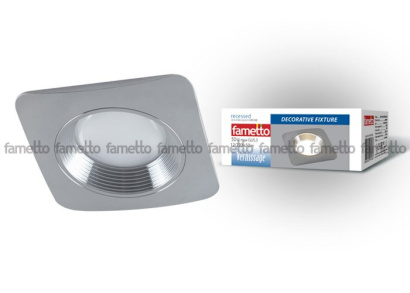 Встраиваемый светильник без лампы 10724 DLS-V102 GU5.3 CHROME квадратный встраиваемый Уценка!!!