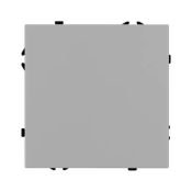 Выключатель встраиваемый одноклавишный перекрёстный 059429 SWT-NOBE-MKX1-SFPL-IS никель