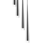 Подвесной светильник без лампы Lightstar 807084 PUNTO 8х25W G9 конус хром