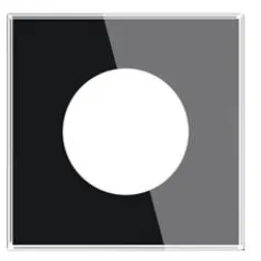Рамка стеклянная 1 пост Arlight GLARE 043833 FRM-GLARE-GC-1-BK черная