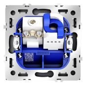 Розетка телевизионная встраиваемая VOLTUM S70 TV+RJ45 кат. 6 графит