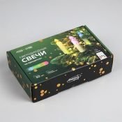 фигурка  светодиодная на батарейках «Светодиодные свечи» на прищепках 10 см, ААх1, пульт ДУ, свечение мульти (RGB) 10 штук