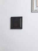Выключатель встраиваемый двухклавишный проходной IEK BRITE BR-V22-0-10-K02 ВС10-2-6-БрЧ черный Уценка