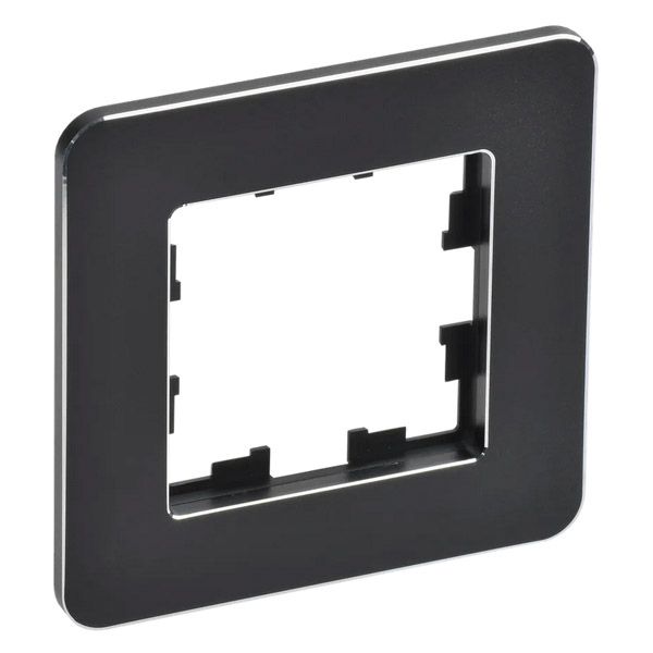 Рамка металлическая 1 пост IEK BRITE BR-M12-M-01-K02 РУ-1-1-Бр черный RE