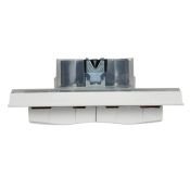 Штепсельная розетка встраиваемая двойная IEK BRITE 16А BR-R26-16-44-K01-F РСбш12-3-44-БрБ с крышкой в сборе белый IP44