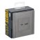 Розетка встраиваемая USB IEK FORTE&PIANO A+C 18Вт FP-U22-018-K46 FP551 сталь