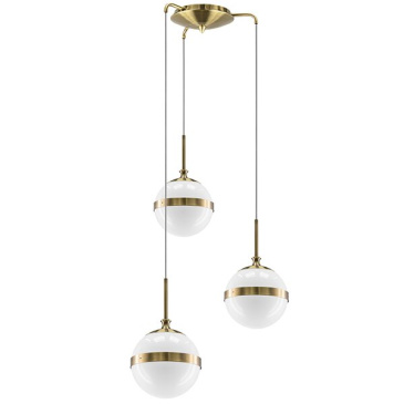 Люстра подвесная Lightstar без лампы 813131 GLOBO 3х40W E14 белый/бронза