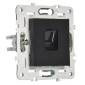 Розетка встраиваемая компьютерная IEK SKANDY SK-K10-1-K02 SK-K01Bl RJ45 кат.5E черный