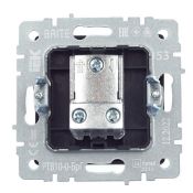 ТВ-розетка встраиваемая проходная IEK BRITE BR-A10-P-K53 РТВ10-0-БрГ графит