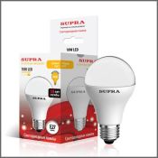 светодиодная лампа шар  A60 Белый дневной 10W Supra SL-LED-PR-A60-10W/4000/E27  6144 Уценка!!!