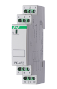 Электромагнитное (промежуточное) реле 8A 24VAC/VDC PK-4PZ контакт 2NO/2NC+2NO, потребляемая мощность 7Вт, размер 1 модуль