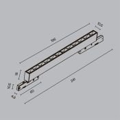 Трековый светильник 10W Белый теплый TR193-1-10W3K-M-B Точки / Points Levity 3000К чёрный