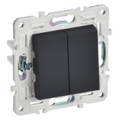 Выключатель встраиваемый двухклавишный перекрестный IEK SKANDY SK-V23-0-10-K53 SK-V06G графит Выключатель встраиваемый двухклавишный перекрестный IEK SKANDY SK-V23-0-10-K53 SK-V06G графит