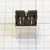 Mini DIN Гнездо на плату с экраном 6pin / MDN 6FR