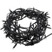 гирлянда НИТЬ  4.5W Белый UL-00013213 ULD-F90PRO S10M-100-TBK WH, черный провод 10 м. 220V, 100 Led, IP67, с мерцанием без вилки