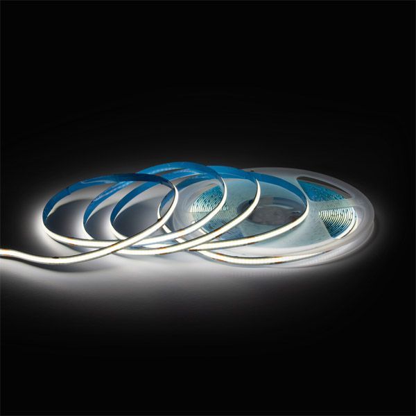 Светодиодная лента Белый дневной COB 24V 12W/m 320Led/метр 00-385 PRO 8мм IP20 10м
