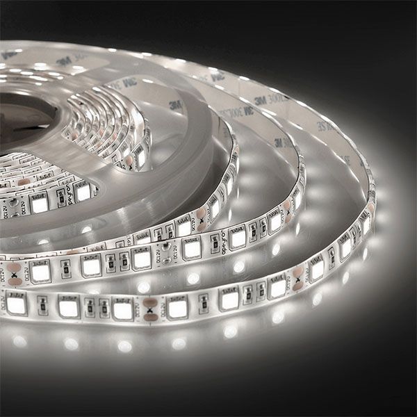 Светодиодная лента  Белый дневной 5050 12V 14.4W/m 60Led/метр герм (силикон) 00-144 Стандарт IP65