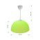 Подвесной светильник без лампы 16-25 1x15W E27 "Оулу" фигурный белый/салатовый
