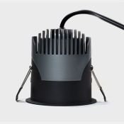 Встраиваемый светильник  12W Белый теплый 00-00038547 RC-D84-12-BL-WW65 220V IP65 круглый черный