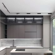 Готовый магнитный набор DENKIRS  60W Белый теплый SET AIR 05 3.0м накладной угловой черный