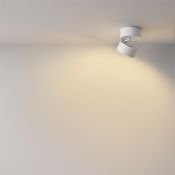 Накладной светильник  12W Белый теплый Onda C024CL-12W2.7K-W-1 220V откидной поворотный белый