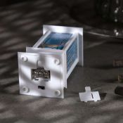 фигурка  светодиодная &quot;Фонарь с оленем&quot; белый 5.5х13х5.5 см, пластик, батарейки LR44х3, свечение тёплое белое