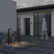 светильник    10W Белый теплый O425FL-L10GF BONN 150deg 3000K прямоугольный графит