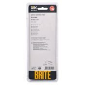 Рамка стеклянная 3 поста IEK BRITE BR-M32-G-K02 РУ-3-2-БрЧ черный