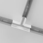 Коннектор Т-образный накладной Gravity TRA010CT-41W белый