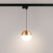 Трековый светильник  11W Белый дневной LGD-EMISFERO-TRACK-HANG-2TR-R150 170deg на шинопровод светлое золото 035941