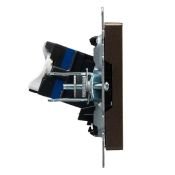 Розетка компьютерная RJ45 кат.6 РК11-БрТБ бронза BR-K10-2-K45 BRITE IEK