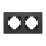 Рамка металлическая 2 поста Arlight AKIRY 049738 FRM-AKIRY-SFAL-2-BK черный