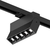 Трековый светильник однофазный  10W Белый дневной SOLID EDDER DK6446-BK IP20 на шинопровод черный