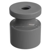 Изолятор пластиковый серый МезонинЪ  D20x24 для 2-3-х жильного кабеля  GE30025-07-R10