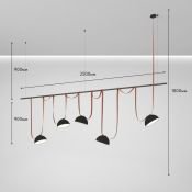 Готовый набор ременной трековой системы DENKIRS 120W Белый дневной Belty DK55SET06-01-BR подвесной коричневый