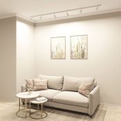 Трековый светильник однофазный  15W SOLID BELL DK6050-WH под лампу GU10 IP20 на шинопровод белый
