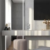 Рамка стеклянная 2 поста WERKEL Senso W0023106 серебряный