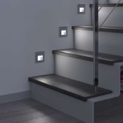 Встраиваемый светильник   1.0W Белый дневной WL06-BL-01-LED 220V IP20 квадратный / W1154106 серебряный